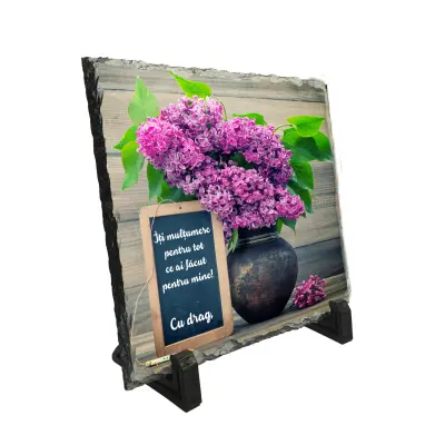 Iti multumesc pentru tot ce ai facut pentru mine, piatra ardezie personalizata, cu mesaj model, pa057